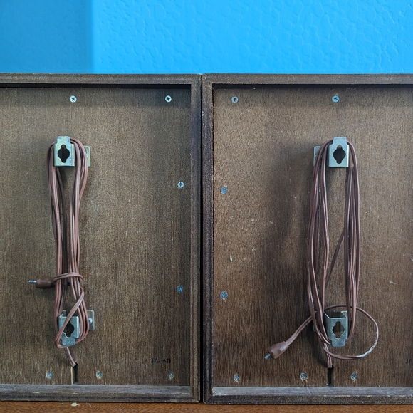 Vintage LLOYD's Stereo Speakers Made in Japan Wood Cabinets Mid Century Modern - Picture 3 of 13